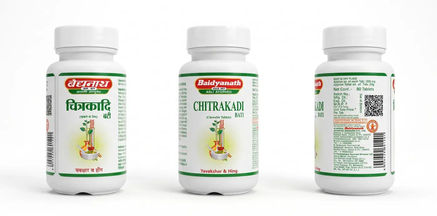 Baidyanath Chitrakadi Bati Ayurvedic Tablets